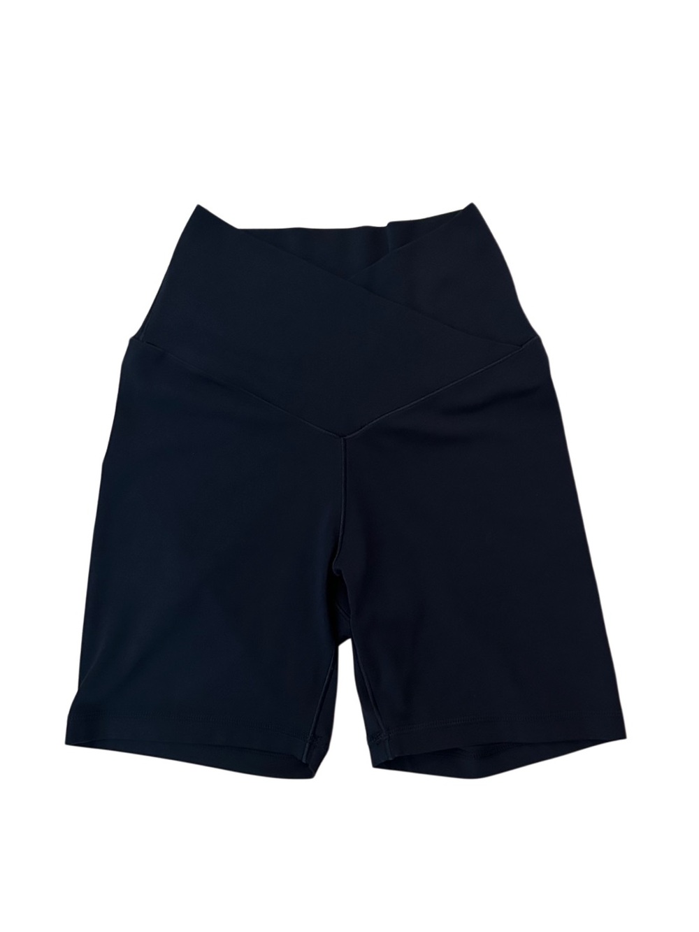 OFFLINE by Aerie Black High Rise Crossover Biker Shorts Size Small 5” Inseam